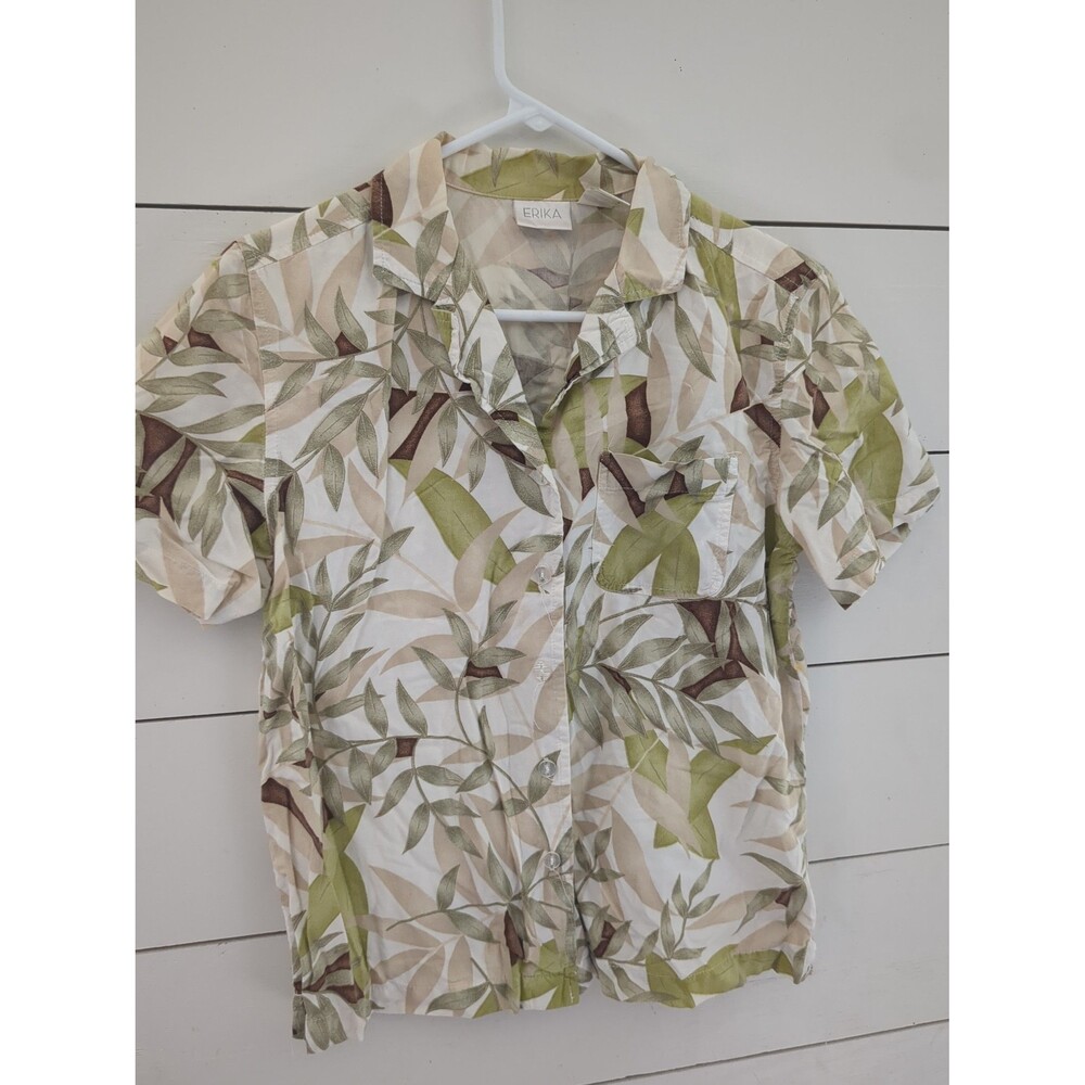 Vintage Erika small cotton blend Hawaiian shirt summer